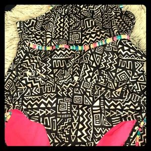 Size 20 kids multie colored justice bathing suit